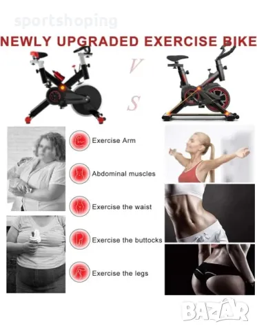 Магнитен велоергометър Ailiman Q5, снимка 3 - Фитнес уреди - 49347216