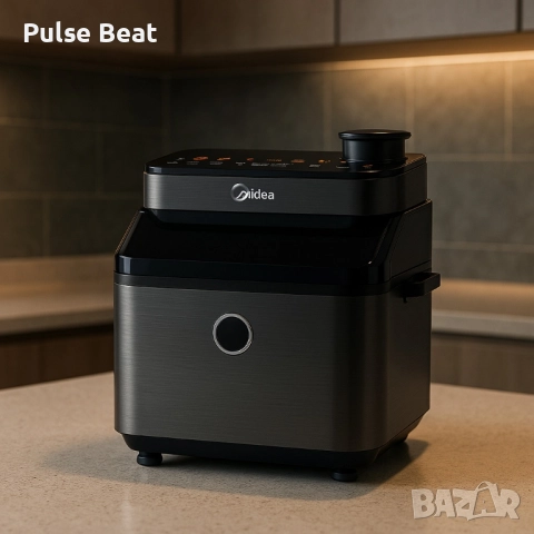 Фритюрник с горещ въздух Midea DualTaste Air Fryer MF-CY75C2 – 7L капацитет, JuicyLock технология, снимка 4 - Фритюрници - 52405359