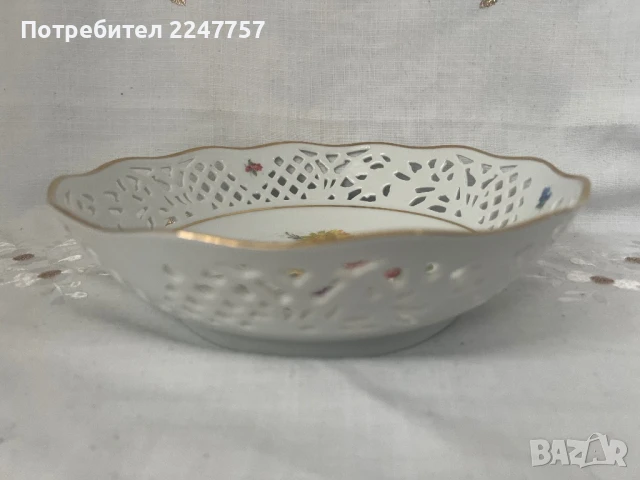 Фруктиера порцелан, снимка 2 - Антикварни и старинни предмети - 51217582