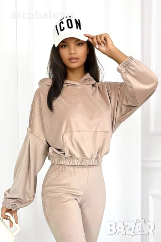 Дамски комплект от две части от кадифе Willow, 3цвята , снимка 5 - Комплекти - 52232433