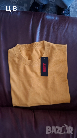 Чисто нов мъжки пуловер-кашмирел XL, снимка 2 - Спортни дрехи, екипи - 52719411