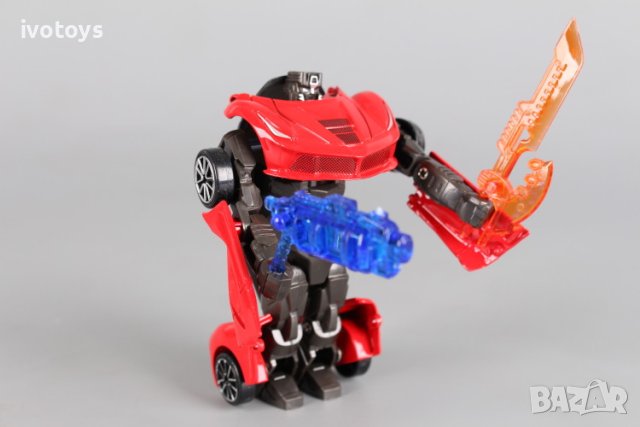 Детски метален трансформърс кола - робот, снимка 3 - Коли, камиони, мотори, писти - 42120068