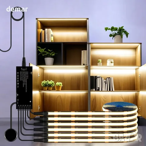COB LED ленти 6в1 с touch/сензор, димируеми, за шкафове и ниши