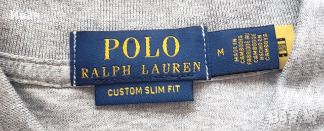 Нова оригинална фланелка Polo Ralph Lauren custom slim fit - размер  L, M - 100% памук, снимка 6 - Тениски - 54072405