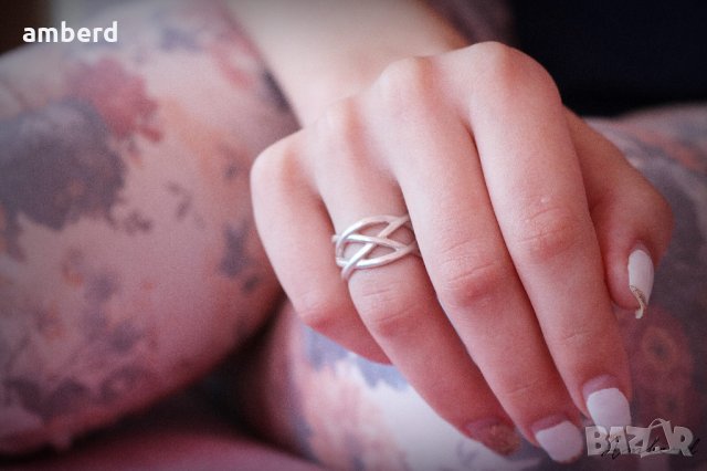 Сребърен пръстен модел R056, снимка 7 - Пръстени - 28854245