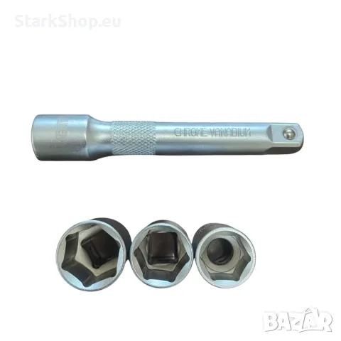 Динамометричен ключ с вложки и удължител 1/2 28 – 210 Nm  17 19 21мм, снимка 4 - Ключове - 50005407