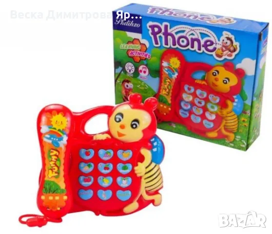 Интерактивна играчка „Музикален телефон Пчела“ – Образователно забавление за деца