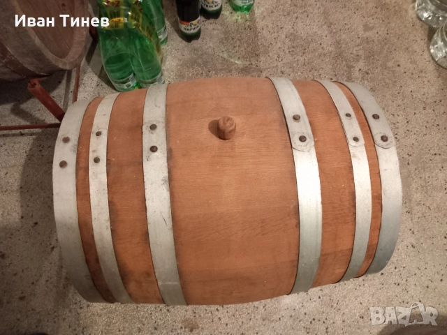 Дъбова бъчва 100 литра със стойка и канелка., снимка 3 - Други стоки за дома - 51561770