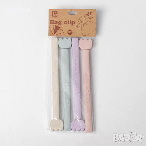 2800 Щипки за запечатване на торбички и пликове, 4 броя, снимка 4 - Аксесоари за кухня - 36537814