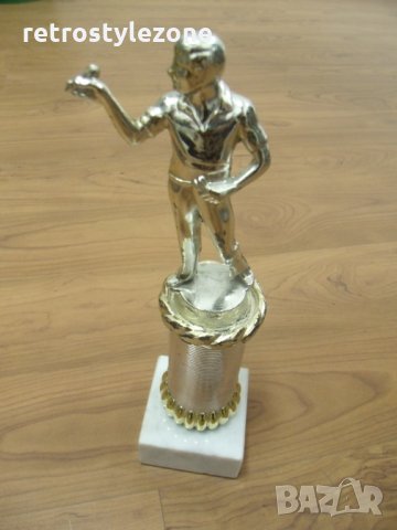 № 1270 стара фигура статуетка  - височина 25 см   - синтетика / пластмаса , метал 