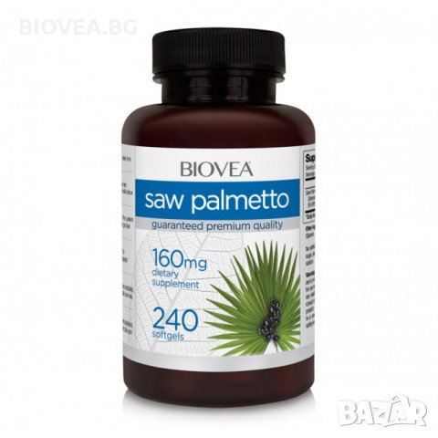 Хранителна добавка Biovea SAW PALMETTO 240softgels-СЪС СРОК НА ГОДНОСТ 1/2023Г, снимка 1 - Хранителни добавки - 30022143