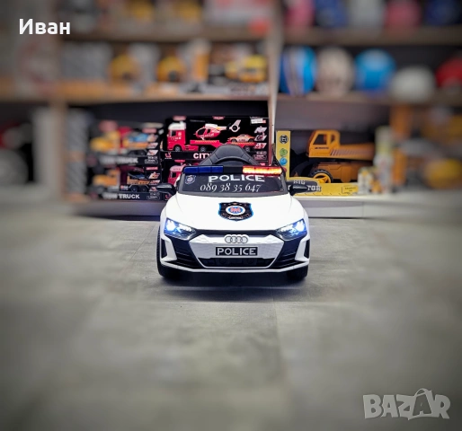 ТОП ЦЕНА!НОВО!Акумулаторна кола AUDI POLICE с 12V батерия,EVA ГУМИ,USB, снимка 4 - Коли, камиони, мотори, писти - 51372689