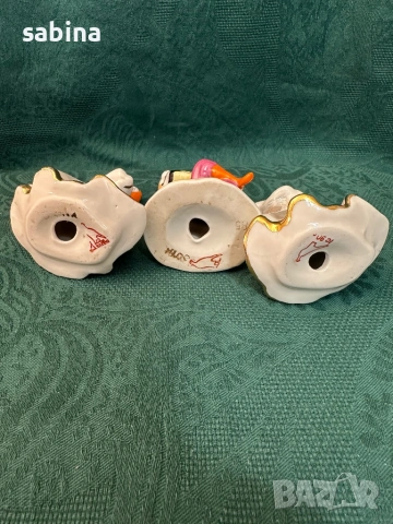 Комплект от три статуетки – триптих „Руски танц“. Дулевский фарфоровый завод (Дулево), снимка 3 - Други ценни предмети - 53055530