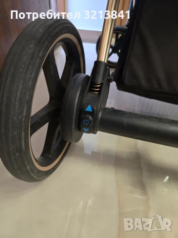 Количка Cybex Priam Spring Blossom Rose Gold, снимка 2 - Детски колички - 53886389