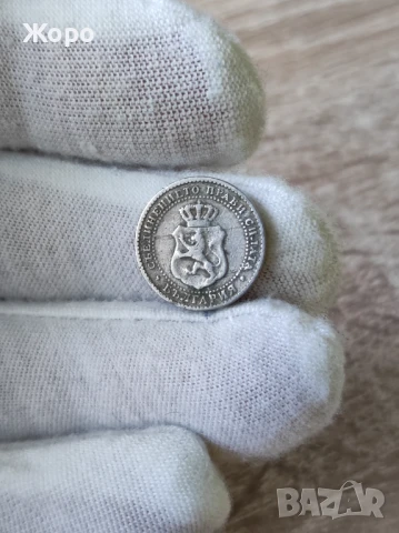 2 1/2 стотинки 1888 година България (дефект), снимка 2 - Нумизматика и бонистика - 50577637