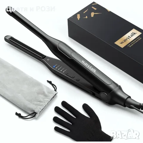 Малка преса за изправяне на брада и коса с регулируема температура, загряваща за 15 секунди 