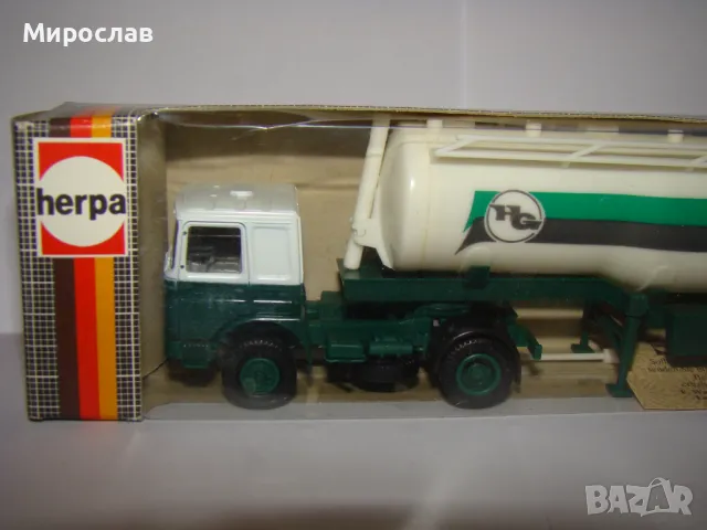 HERPA H0 1/87 MAN КАМИОН МОДЕЛ ЦИСТЕРНА, снимка 2 - Колекции - 48252564