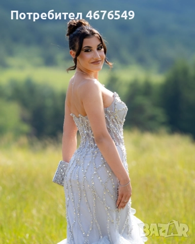 Абитуриентска рокля, официална чантичка и обувки в отлично състояние, снимка 3 - Рокли - 52773042