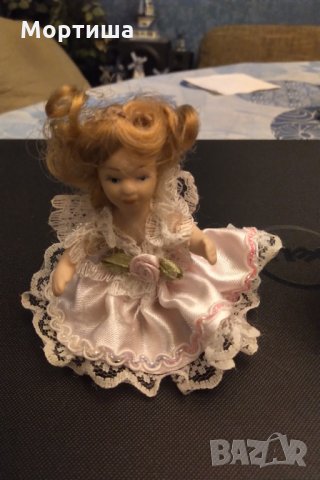 Двойка барокови изцяло порцеланови куклички , снимка 6 - Колекции - 29545979