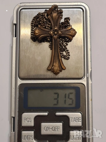 Рядък винтидж сребърен кръст проба 800 с маркировка "A.R.D, снимка 3 - Антикварни и старинни предмети - 53113493