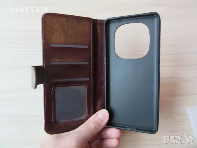 Xiaomi Redmi Note 14 / 14 Pro / 14 Pro+ / 14S / Кожен калъф кейс тип тефтер, снимка 11 - Калъфи, кейсове - 48356084