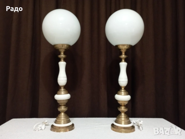 Комплект от две много големи порцеланови лампи - лампа
