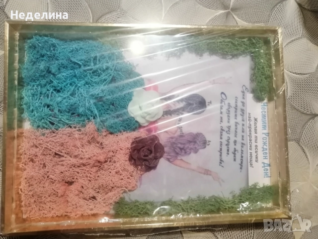 Картини с мъх и цветя , снимка 3 - Картини - 52079612