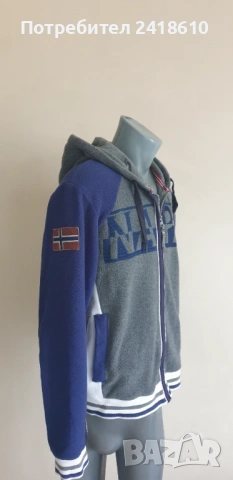 Napapijri Full Zip Hoodie Polartec Mens Size / L ОРИГИНАЛ! ЯКЕ - ПОЛАР!, снимка 11 - Спортни дрехи, екипи - 53172735