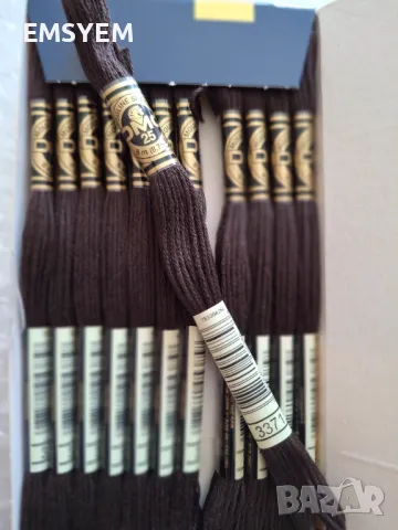 мулине DMC за бродерия.цвят 3371, 12 броя / кутия , снимка 1