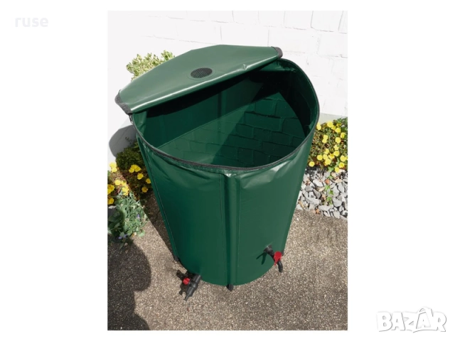 НОВ! Резервоар за дъждовна вода сгъваем 250л, снимка 8 - Градинска техника - 51693534