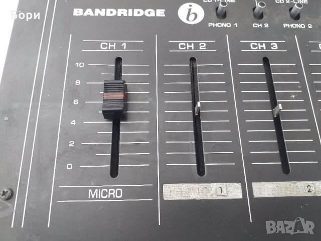 Смесителен пулт BANDRIDGE MX 2500 , снимка 5 - Ресийвъри, усилватели, смесителни пултове - 31914639