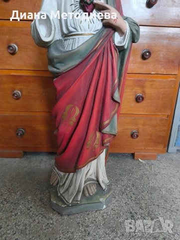 Керамична статуя на Исус Христос , снимка 9 - Антикварни и старинни предмети - 53898604