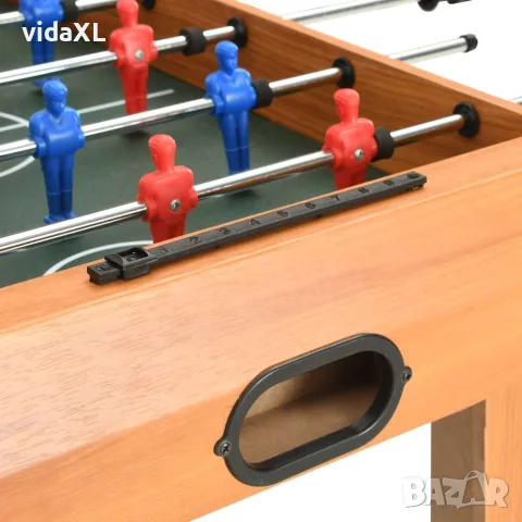 vidaXL Мини футболна маса, 69x37x62 см, клен, снимка 4 - Джаги - 56148392