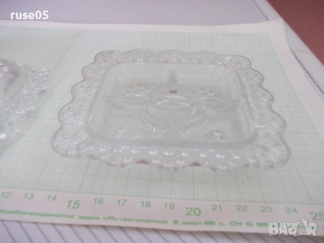 Лот от 2 бр. стъклени свещника за една свещ, снимка 8 - Колекции - 51634860