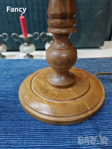 Страхотна дървена настолна лампа, снимка 9 - Настолни лампи - 49225696