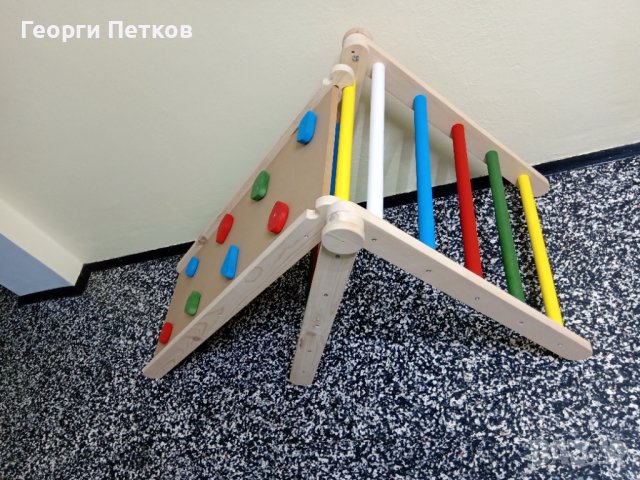 Триъгълник на Пиклер в комплект с рампа/пързалка., снимка 3 - Мебели за детската стая - 44444385