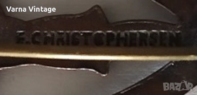 Стара значка F.I.M. (Music Dancing Pin) 30-те години. бронз. E.CHRISTOFERSEN Норвегия., снимка 3 - Колекции - 54039752