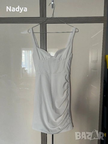 Къса бяла рокля Zara