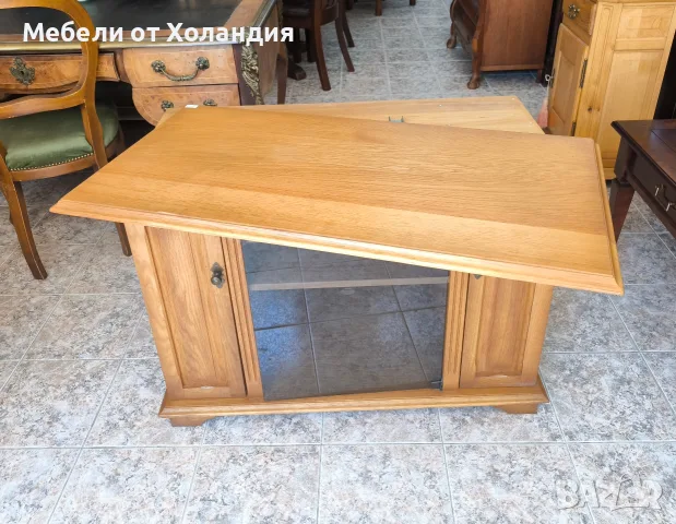 Дъбов шкаф за ТВ и техника, снимка 9 - Шкафове - 55705719