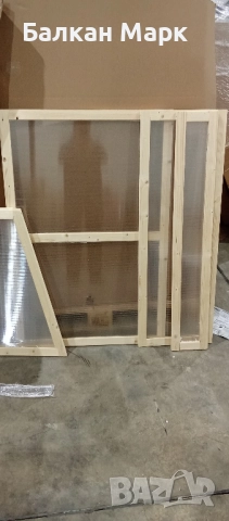 Мини оранжерия UpYard – дървена рамка с поликарбонат | 120 x 80 см, снимка 8 - Оранжерии - 52468858