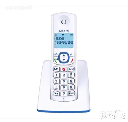 Безжичен телефон Alcatel F530, интелигентно блокиране на повикванията, високоговорител, снимка 5 - Стационарни телефони и факсове - 56185048