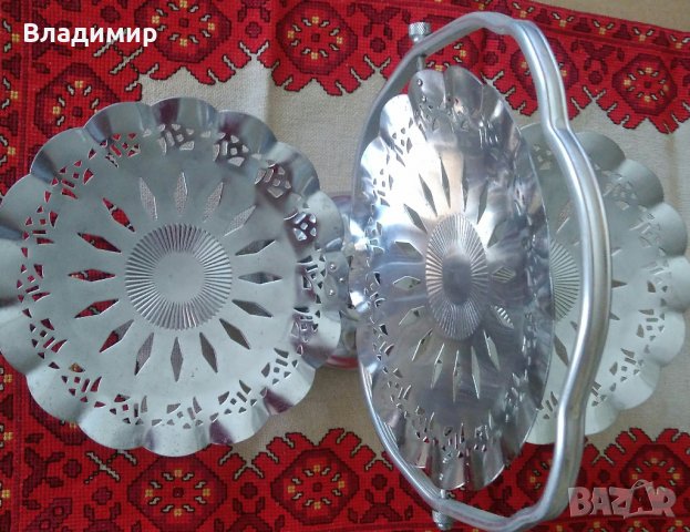 Сгъваема фруктиера - 3 части, неръждаема, снимка 6 - Други - 29857991