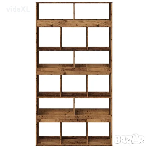 vidaXL Разделител за стая старо дърво 100x33x187,5 см инженерно дърво, снимка 3 - Паравани - 56147015