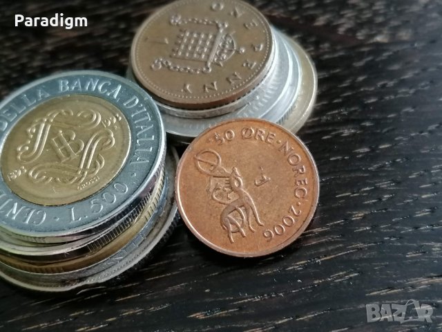 Монета - Норвегия - 50 оре | 2006г.