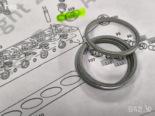 A6150170060**2,mm**NEU**MERCEDES-BENZ**M615*M616*M617*M626**РЕГУЛИРАЩ-ПОДЛОЖЕН ПРЪСТЕН ЗА БРЕНЕР**, снимка 3 - Части - 49660944