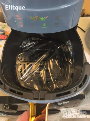 Дигитален въздушен фритюрник Cheffinger Led Air Fryer 1400W - 8L, снимка 5 - Фритюрници - 53187420