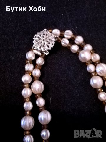 Стари перлени гердани, снимка 2 - Други ценни предмети - 35508355