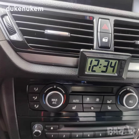 Мини електронен часовник, за автомобил, офис и дом, самозалепващ, снимка 7 - Аксесоари и консумативи - 52694887