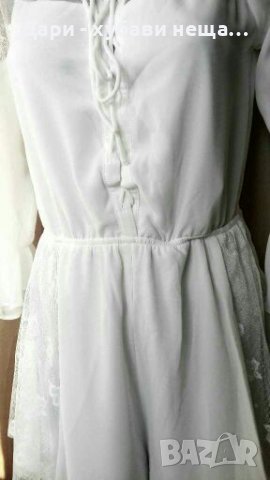 Официален гащеризон - рокля, с блестяща дантела и подплата ПРОМОЦИЯ -10%🍀❤M/L,L❤🍀арт.4351, снимка 7 - Гащеризони - 37145518