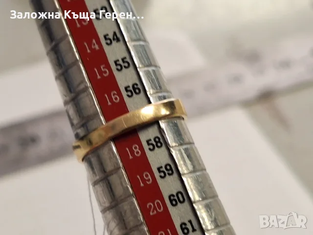 Дамски златен пръстен 3,72гр., снимка 4 - Пръстени - 56258322